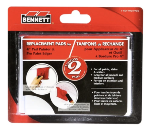 Bennett 4″ Pro Paint Edger Replacement Pads ~ 2 per pack